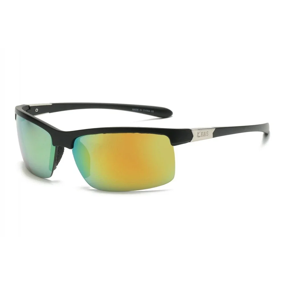 Mens Sport Sunglasses Driving Fishing Golf Mirrored Lens Ski Golfing Running New
